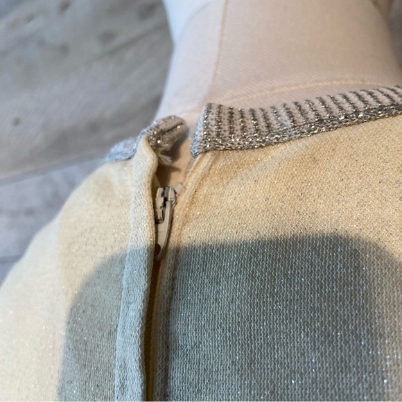 Vintage Joyce Palmer women’s cream shimmery maxi formal dress - Picture 6 of 11